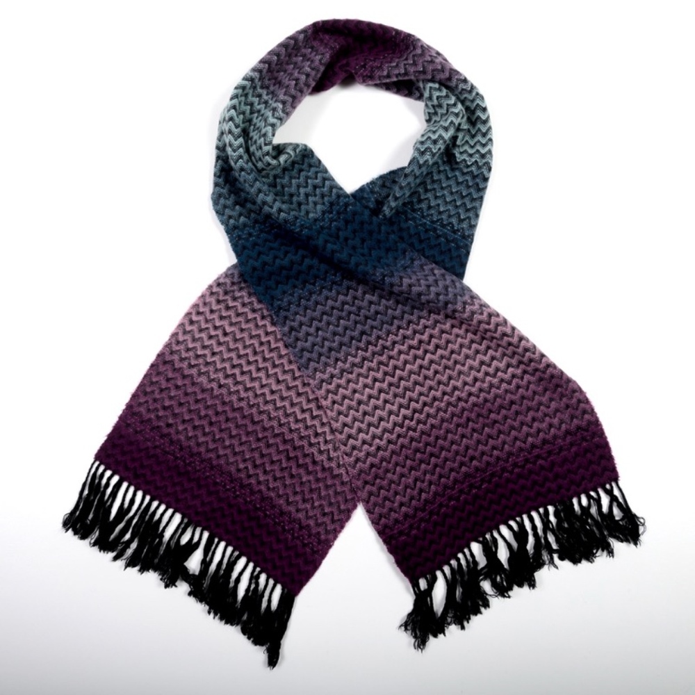 Croft & Barrow Classic Chevron Scarf Soft 11x60 Men Multicolor All Occasion NWOT
